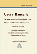 Usura bancaria. Dal 644 cp alle istruziooni di Banca d'Italia