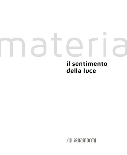 Materia. Il sentimento della luce - copertina