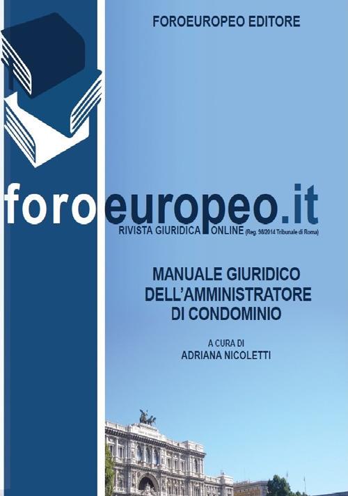 Manuale giuridico dell'amministratore di condominio - copertina