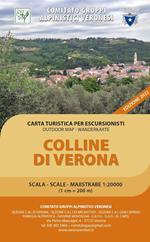 Colline di Verona. Carta turistica per escursionisti 1:200.000. Outdoor map wanderkarte