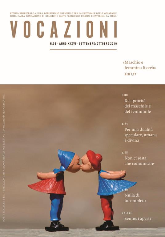 Vocazioni (2019). Vol. 5: Maschio e femmina li creò (Settembre-Ottobre). - copertina