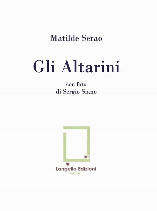 Gli altarini. Ediz. limitata - Matilde Serao - copertina