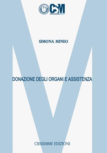 Donazione degli organi e assistenza - Simona Mineo - copertina