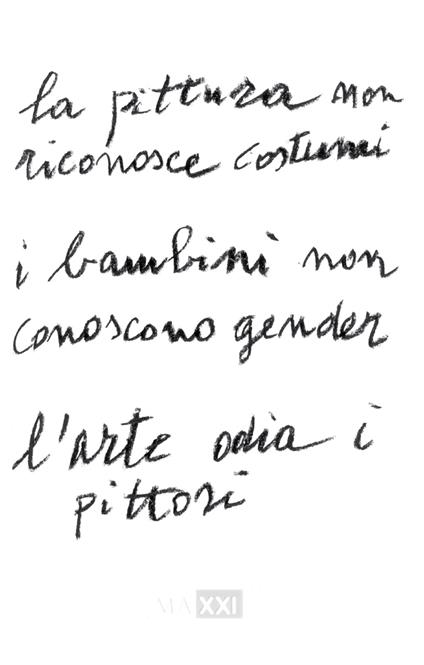 La pittura non riconosce costumi. I bambini non conoscono gender. L'arte odia i pittori. Ediz. italiana e inglese - Enzo Cucchi - copertina