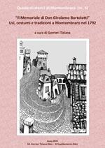 Il memoriale di Don Girolamo Bortolotti. Usi, costumi e tradizioni a Montombraro nel 1792