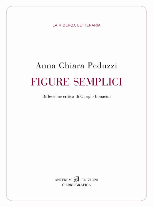 Figure semplici - Anna Chiara Peduzzi - copertina