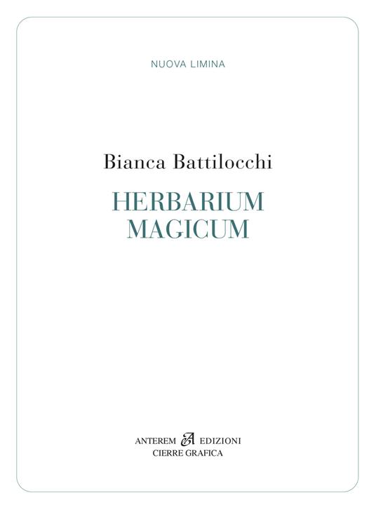 Herbarium magicum - Bianca Battilocchi - copertina