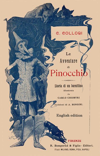 The adventures of Pinocchio - Carlo Collodi - copertina