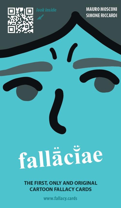 Fallaciae. The first, only and original cartoon fallacy cards - Mauro Mosconi - copertina