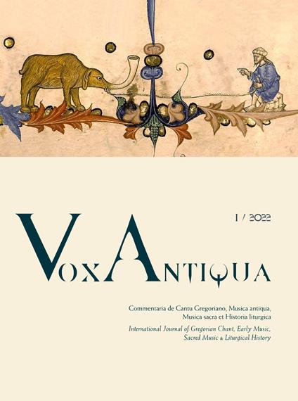 Vox antiqua. Commentaria de cantu gregoriano, musica antiqua, musica sacra et historia liturgica (2022). Vol. 20 - copertina