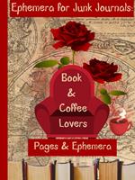 Ephemera for Junk Journals: Book & Coffee Lovers. Pages & Ephemera