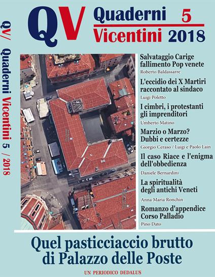 Quaderni Vicentini (2018). Vol. 5 - copertina