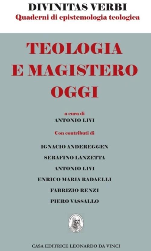 Teologia e magistero oggi - Antonio Livi - copertina