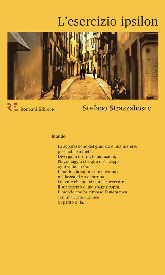L' esercizio ipsilon - Stefano Strazzabosco - copertina