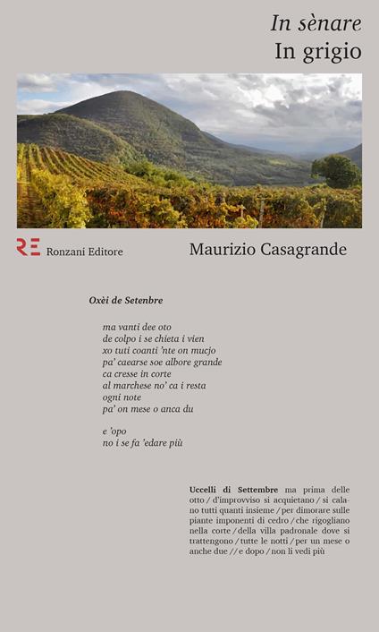 In sènare-In grigio. Testo veneto a fronte - Maurizio Casagrande - copertina