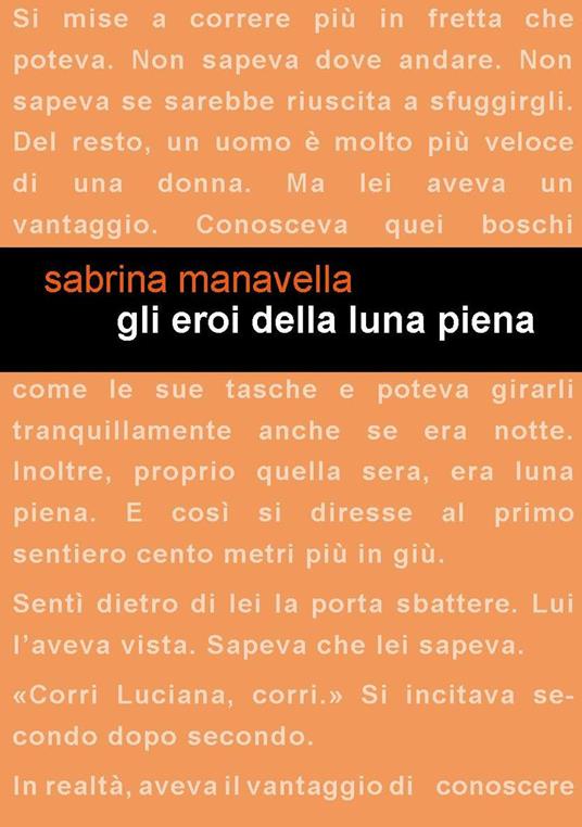 Gli eroi della luna piena - Sabrina Manavella - copertina