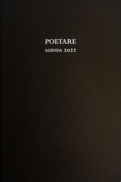 Poetare. Agenda 2022 - copertina