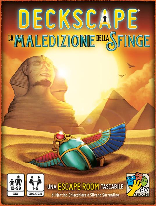 Deckscape. La Maledizione della Sfinge. Gioco da tavolo