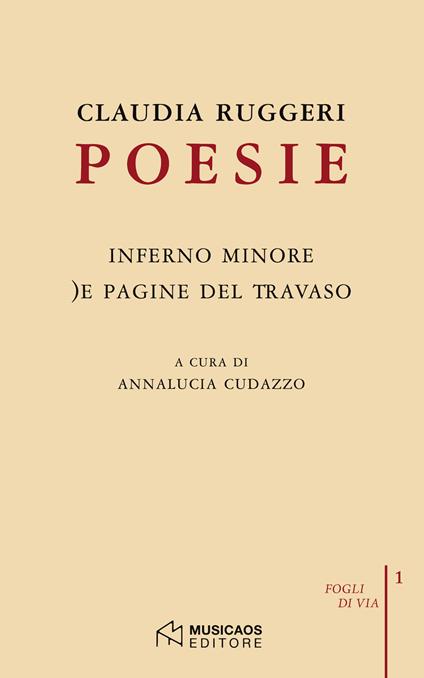 Poesie: Inferno minore-)e pagine del travaso - Claudia Ruggeri - copertina