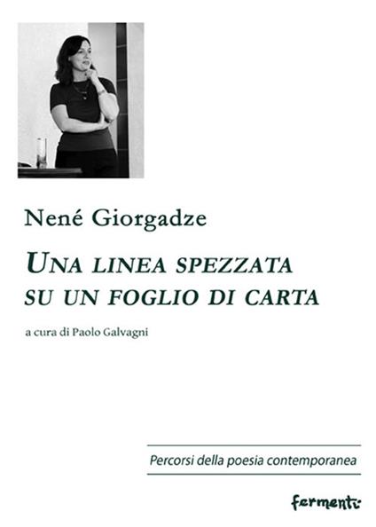 Una linea spezzata su un foglio di carta - Nené Giorgadze - copertina