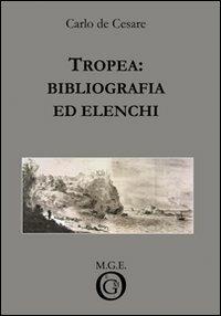 Tropea: bibliografia ed elenchi - Carlo De Cesare - copertina