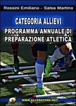 Categoria allievi. Programma annuale di preparzione atletica