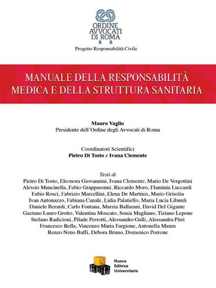 Manuale della responsabilità medica e della struttura sanitaria - copertina