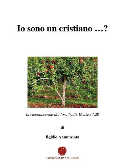 Io sono un cristiano...? Li riconoscerete dai loro frutti - Egidio Annunziata - copertina