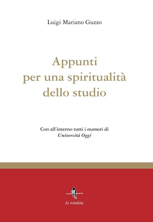 Appunti per una spiritualità dello studio - Luigi Mariano Guzzo - copertina