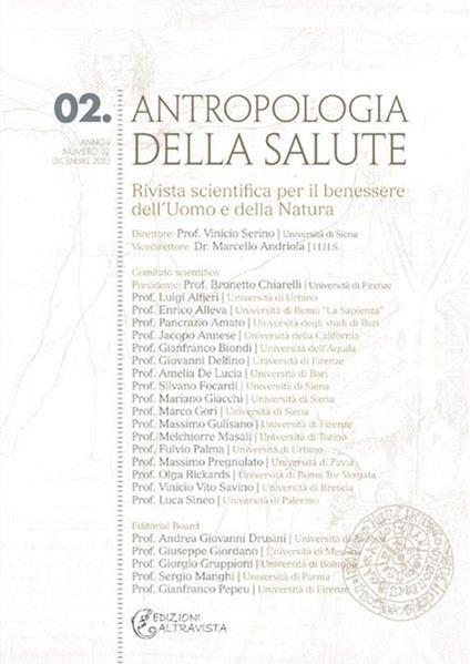 Antropologia della salute (2010). Vol. 2: Messaggi, comunicazioni, comunicatori e salute - copertina