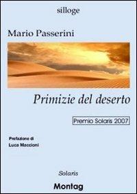 Primizie del deserto - Mario Passerini - copertina