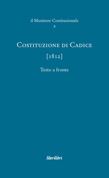 Costituzione di Cadice (1812) - copertina