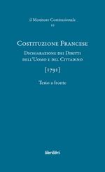 Costituzione francese (1791). Dichiarazione dei diritti dell'uomo e del cittadino. Ediz. multilingue