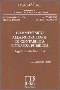 Commentario alla nuova legge di contabilità e finanza pubblica - copertina