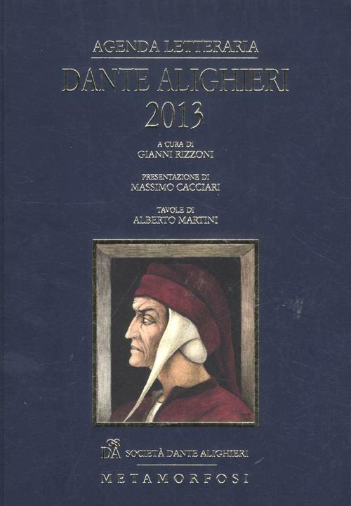 Agenda letteraria Dante Alighieri 2013 - copertina