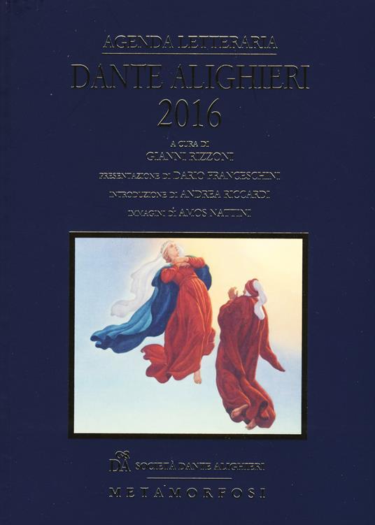 Agenda letteraria Dante Alighieri 2016 - copertina