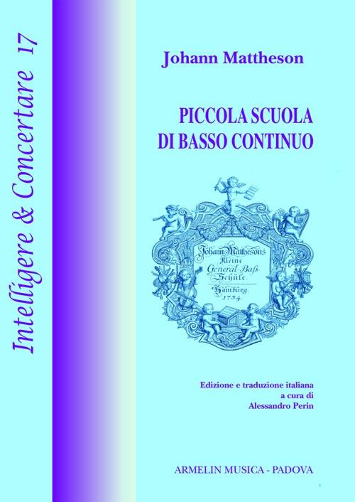 Piccola scuola di basso continuo - Johann Mattheson - copertina