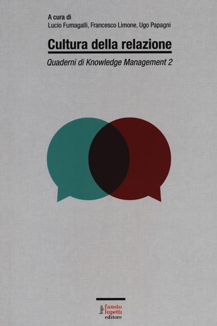 Quaderni di knowledge management. Vol. 2: Cultura della relazione. - copertina