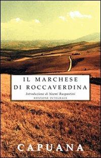 Il marchese di Roccaverdina - Luigi Capuana - copertina