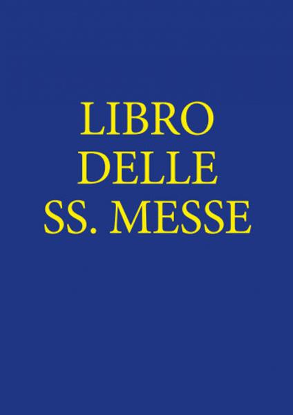 Libro delle sante messe - copertina