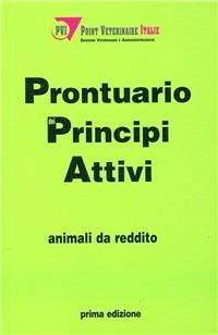 Prontuario dei principi attivi: animali da reddito - copertina