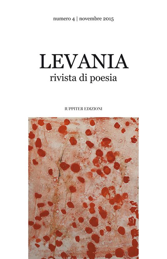 Levania. Rivista di poesia. Vol. 4 - copertina