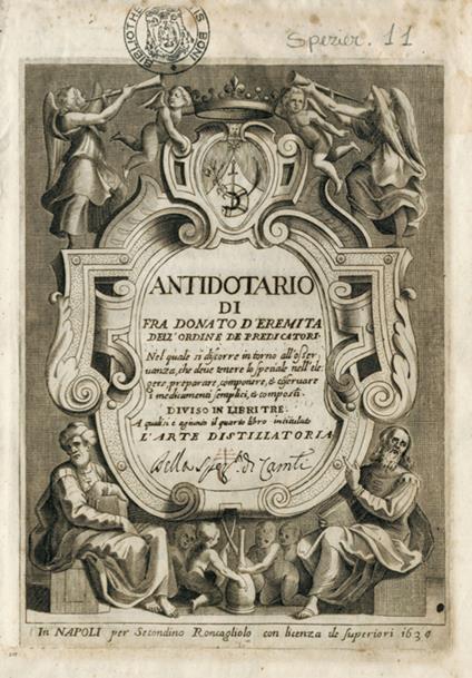Antidotario di fra Donato d'Eremita - Donato D'Eremita - copertina
