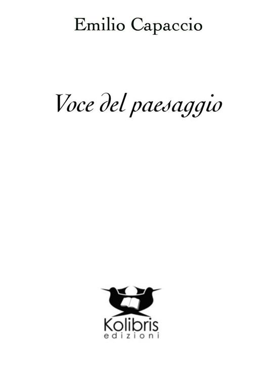 Voce del paesaggio - Emilio Capaccio - copertina