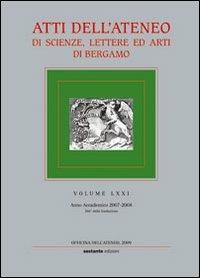 Atti dell'Ateneo di scienze, lettere ed arti di Bergamo. Vol. 71 - copertina