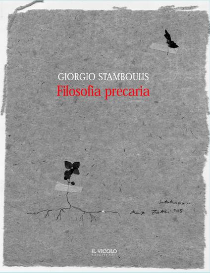 Filosofia precaria - Giorgio Stamboulis - copertina