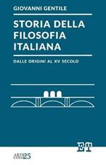 Storia della filosofia italiana dalle origini al XV secolo