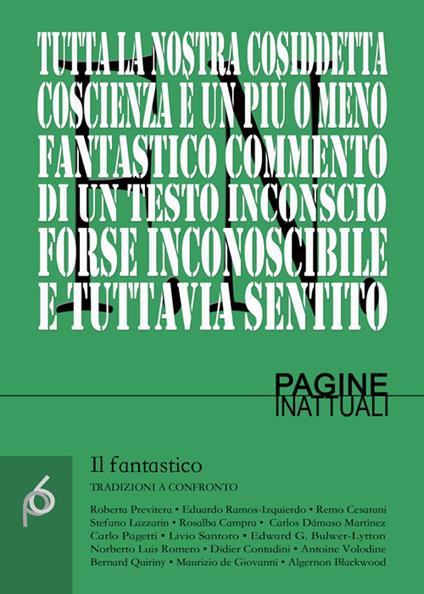 Il fantastico. Tradizioni a confronto - copertina