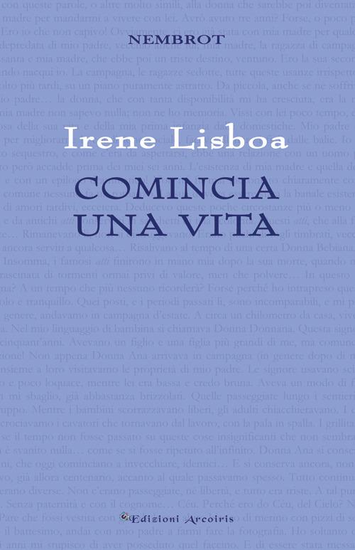 Comincia una vita - Irene Lisboa - copertina