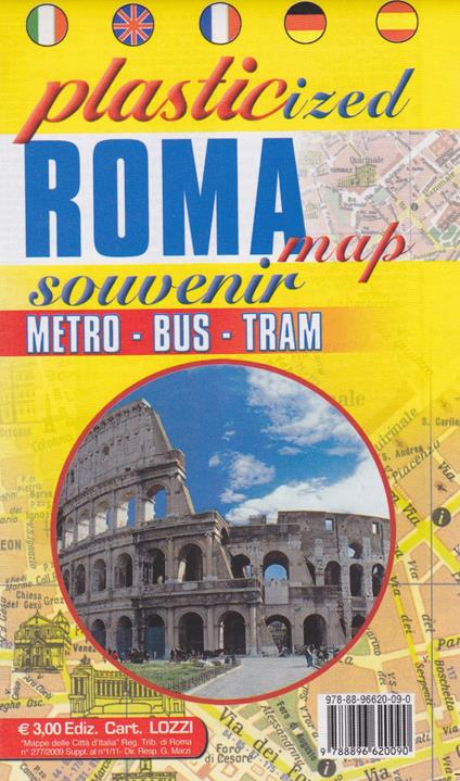 Pianta di Roma «Colosseo» - Libro - Edizioni Cartografiche Lozzi - | IBS